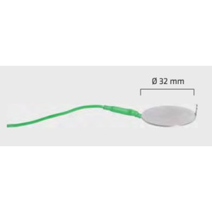 PLGD12263 Elektroda powierzchniowa uziemiająca metalowa, śr. 32 mm z kablem 1,2 m, wtyk TP 1,5 mm, 1 szt.